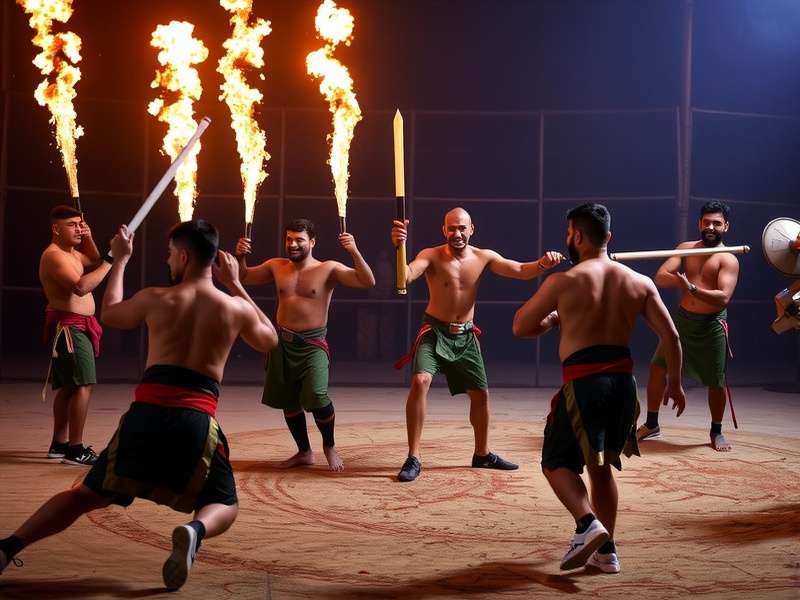 Assam Avengers Gladiators game battle scene